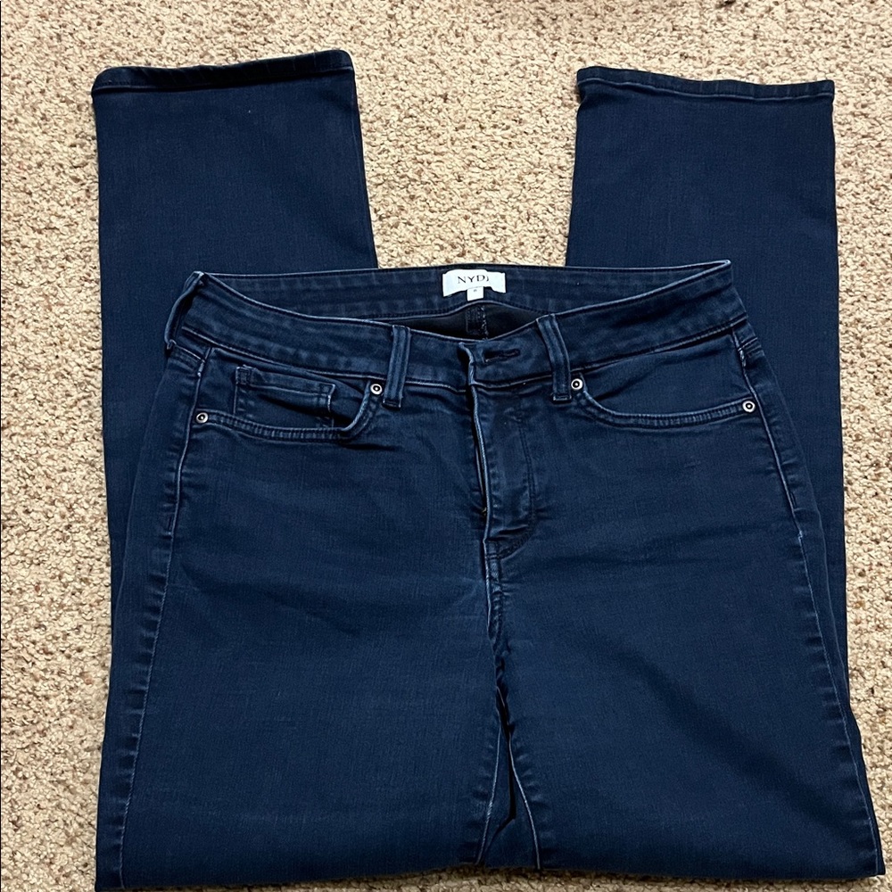 NYDJ Women's Deep Navy Straight leg Jeans